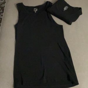 2pk men’s black under tanks